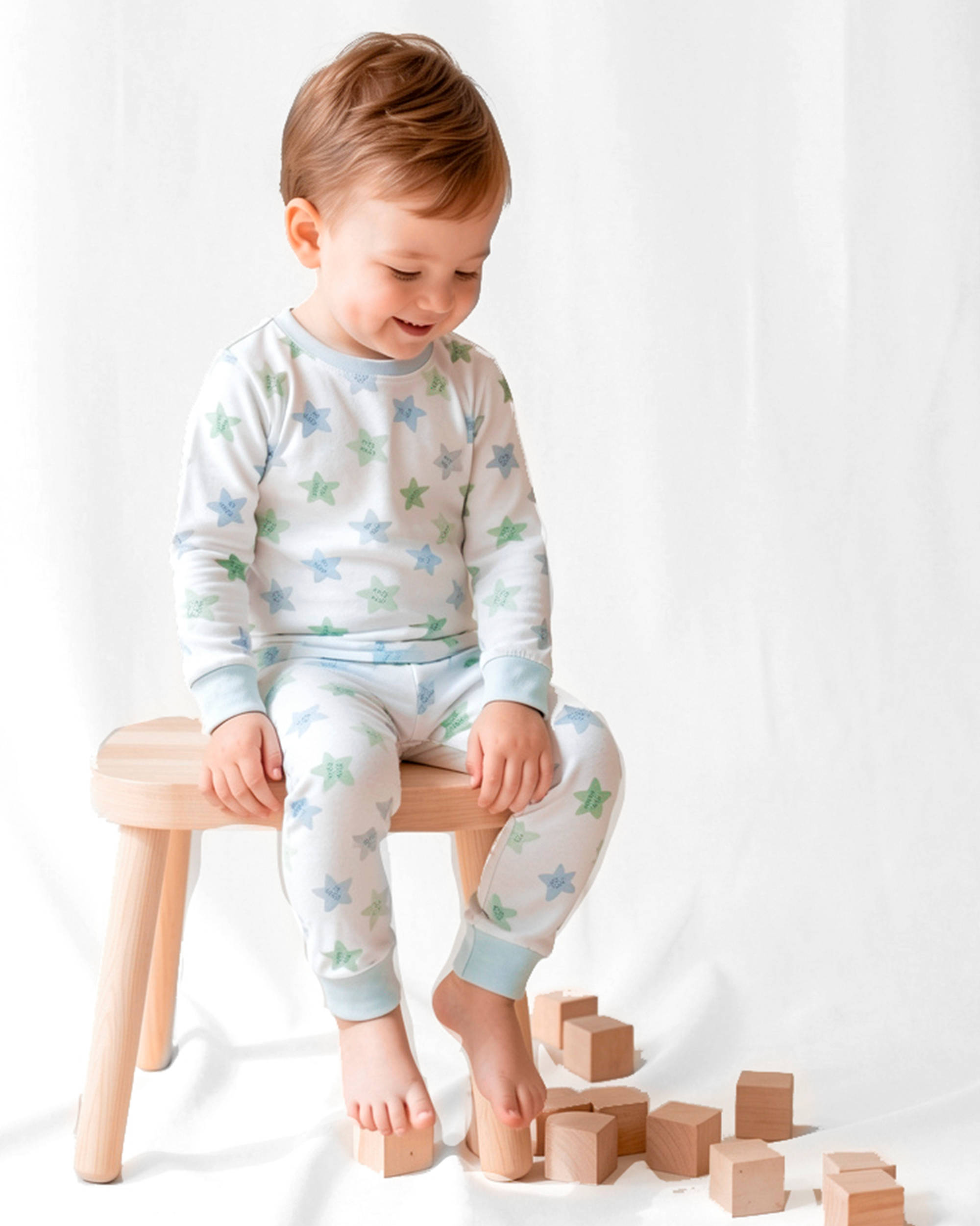Sweet Stars Printed Pajama | Baby Boy
