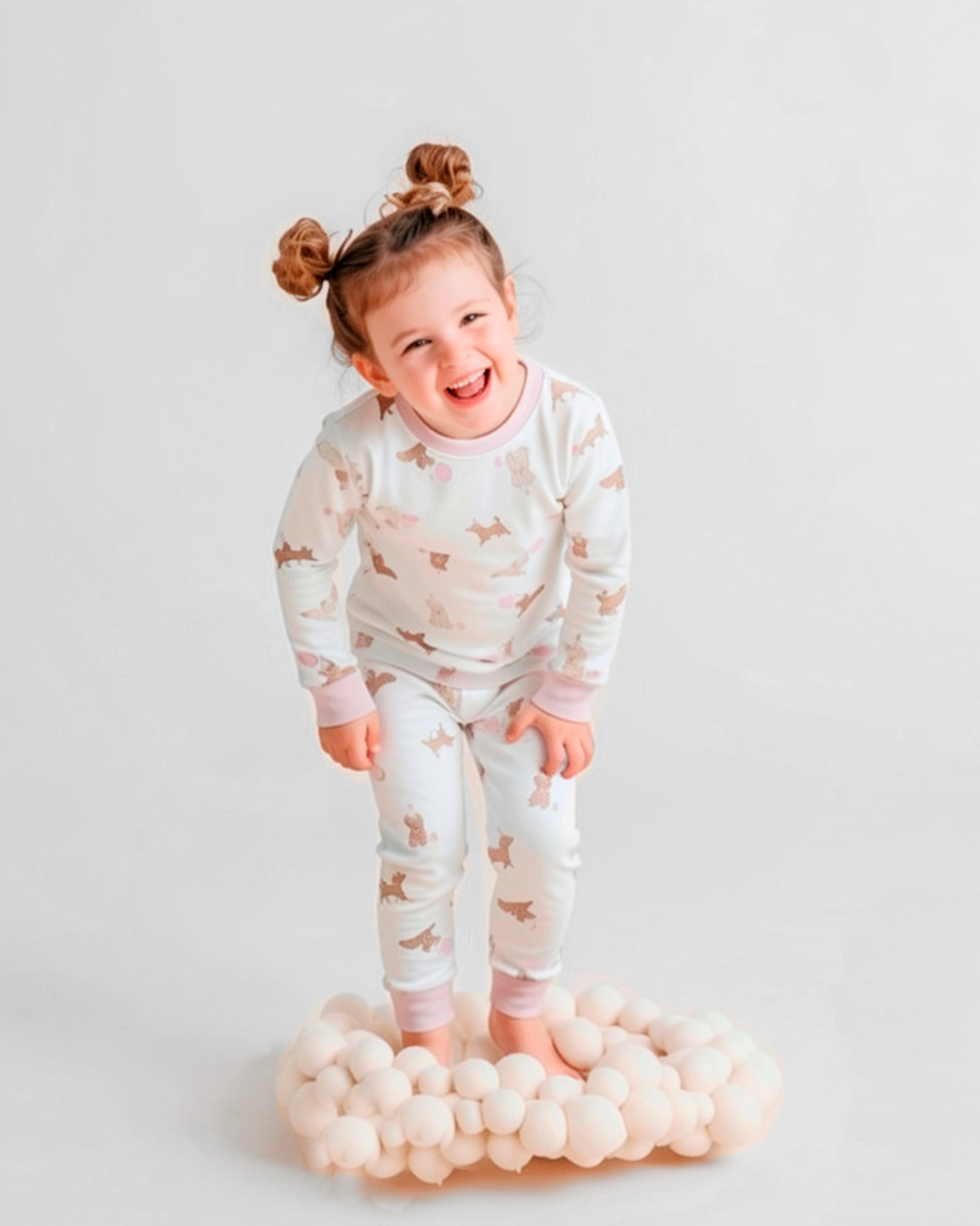 Birthday Puppy Printed Pajama | Girl