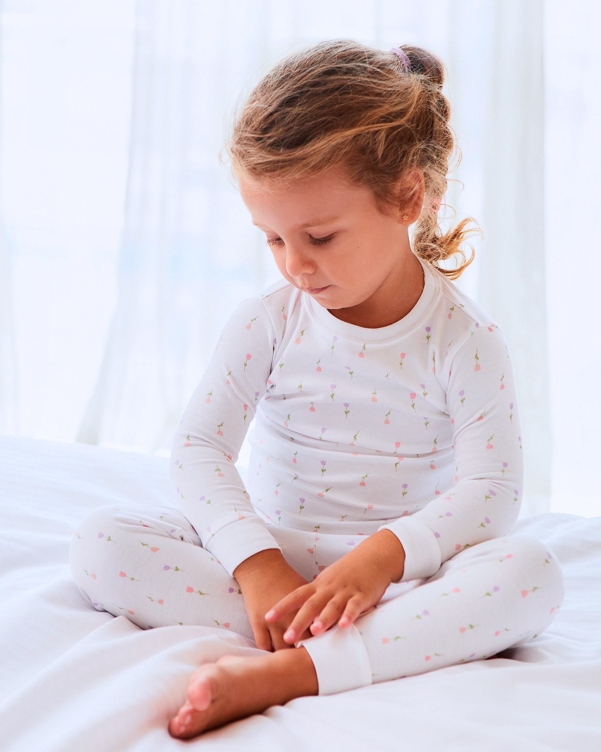 Bloom Tulips Printed Pajama | Baby Girl