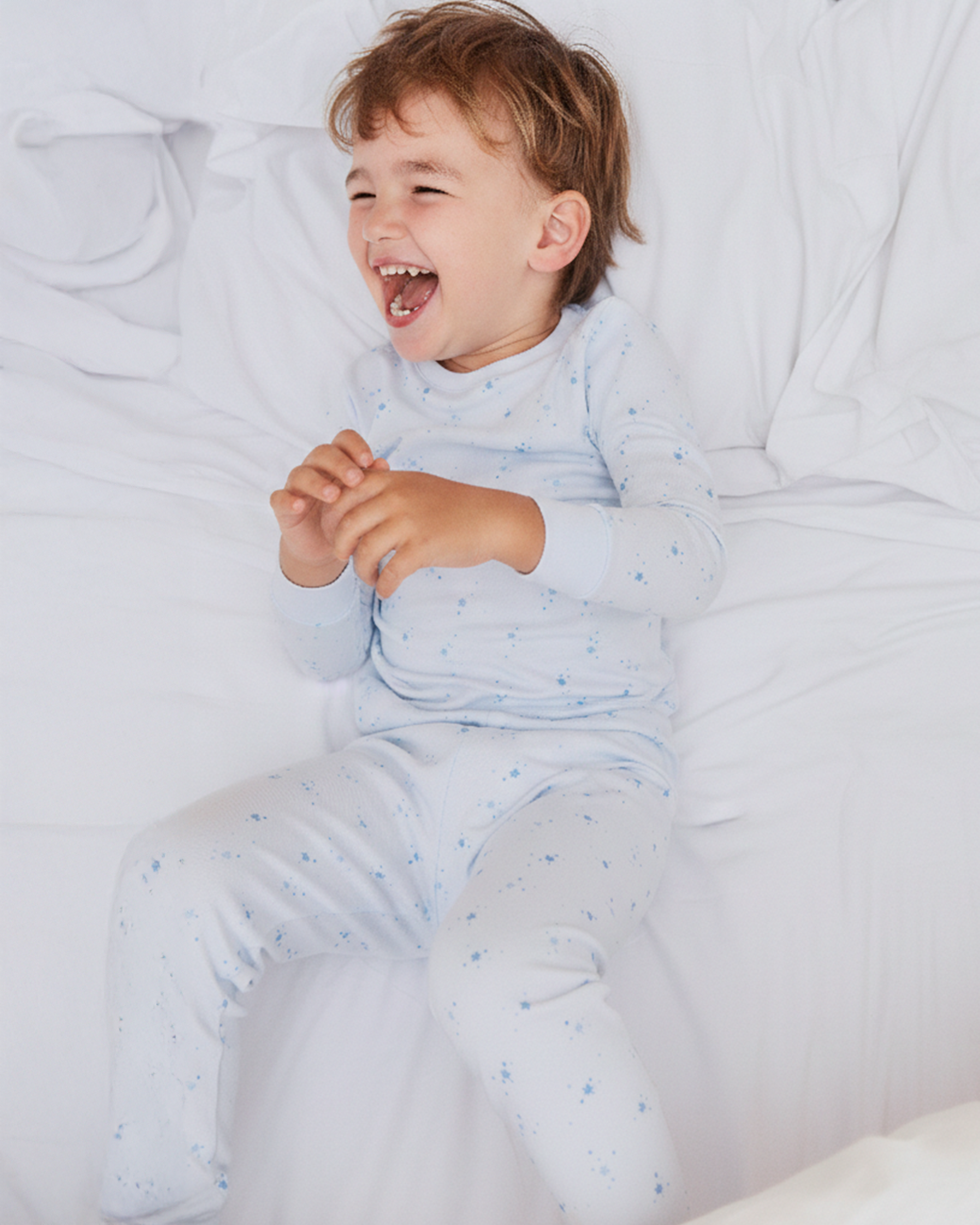 Lightblue Bubble Stars Printed Pajama | Boy