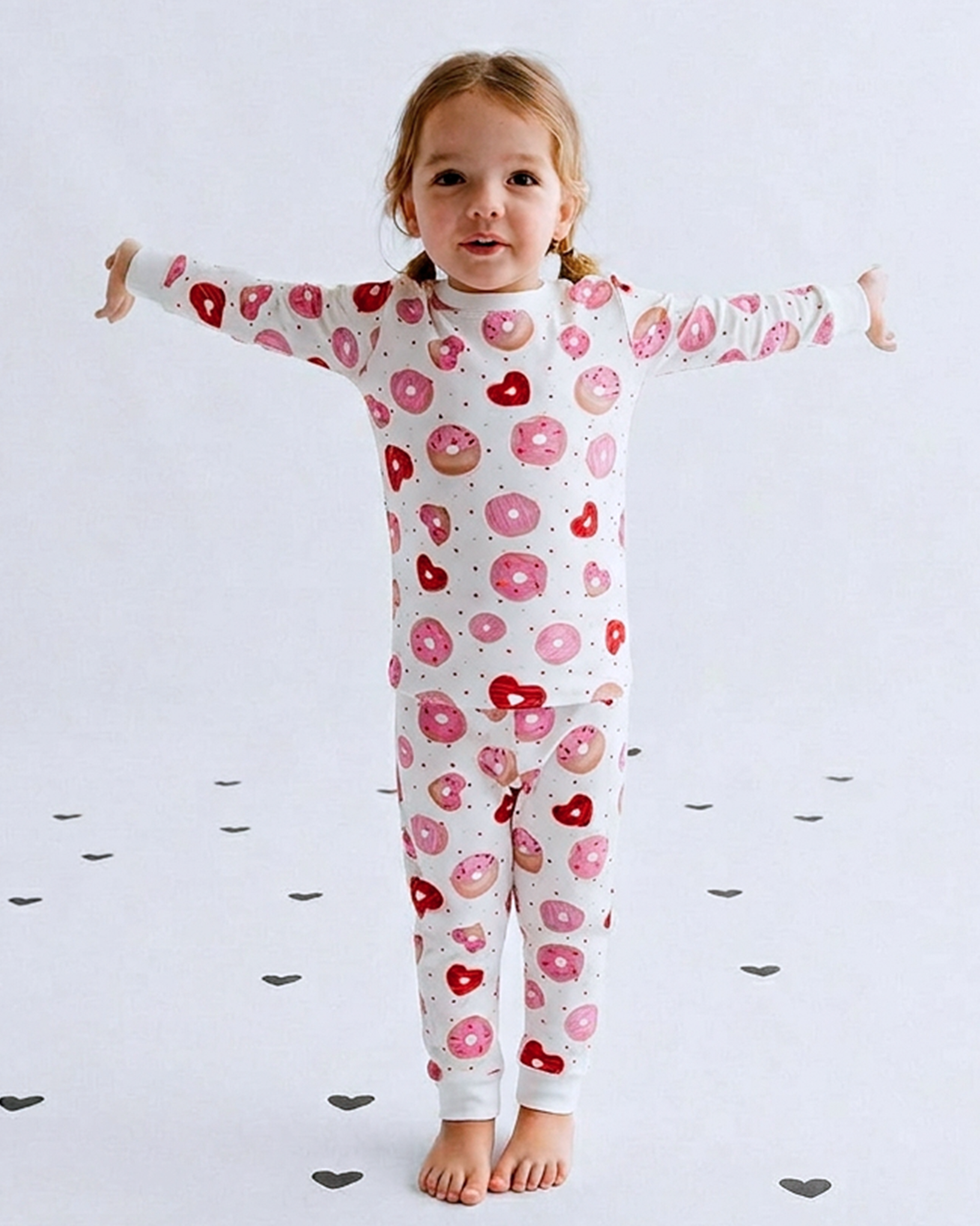 Lovely Donuts Printed Pajama | Girl