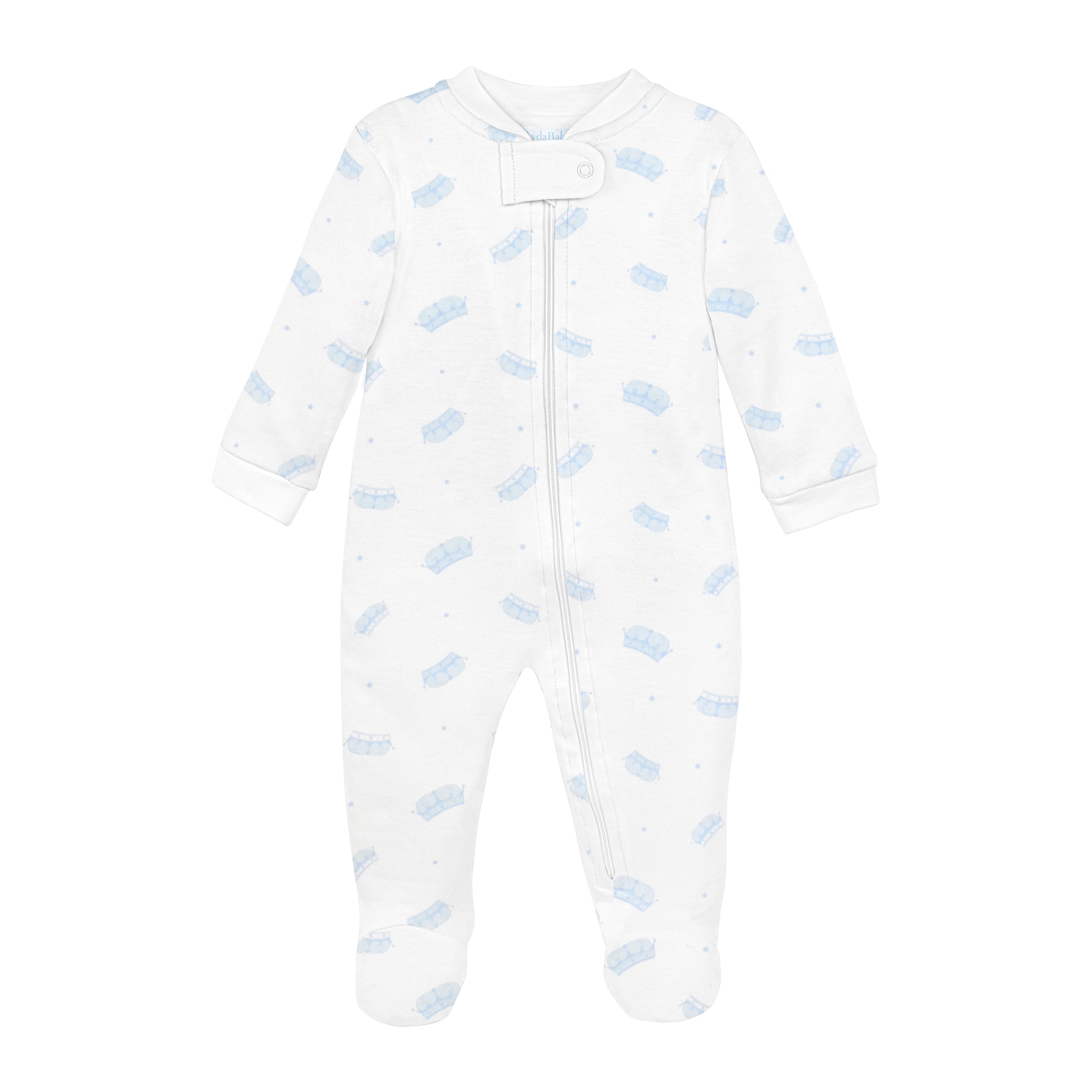  Sweet baby boy zipper printed with little prince design on premium Peruvian Pima cotton — soft, breathable, and skin-friendly.