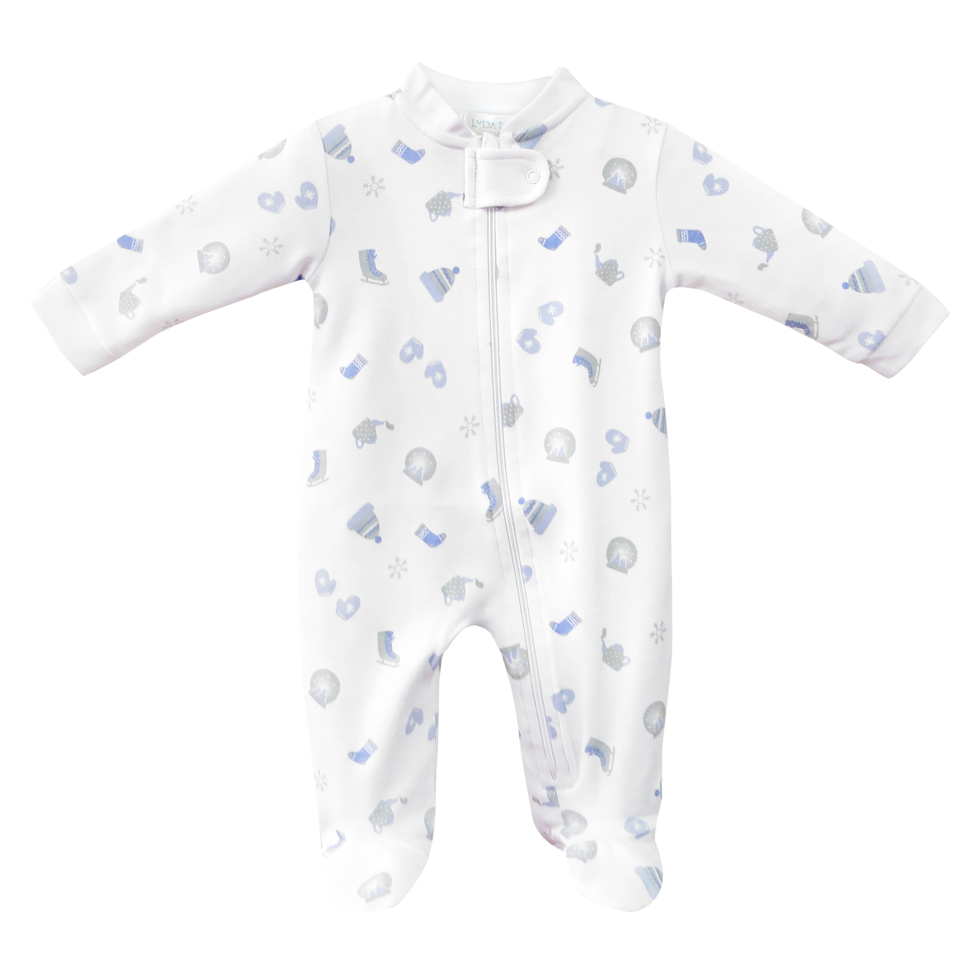  Cozy baby boy zipper with winter thing print on premium Peruvian Pima cotton — soft, breathable, and perfect for delicate skin.
