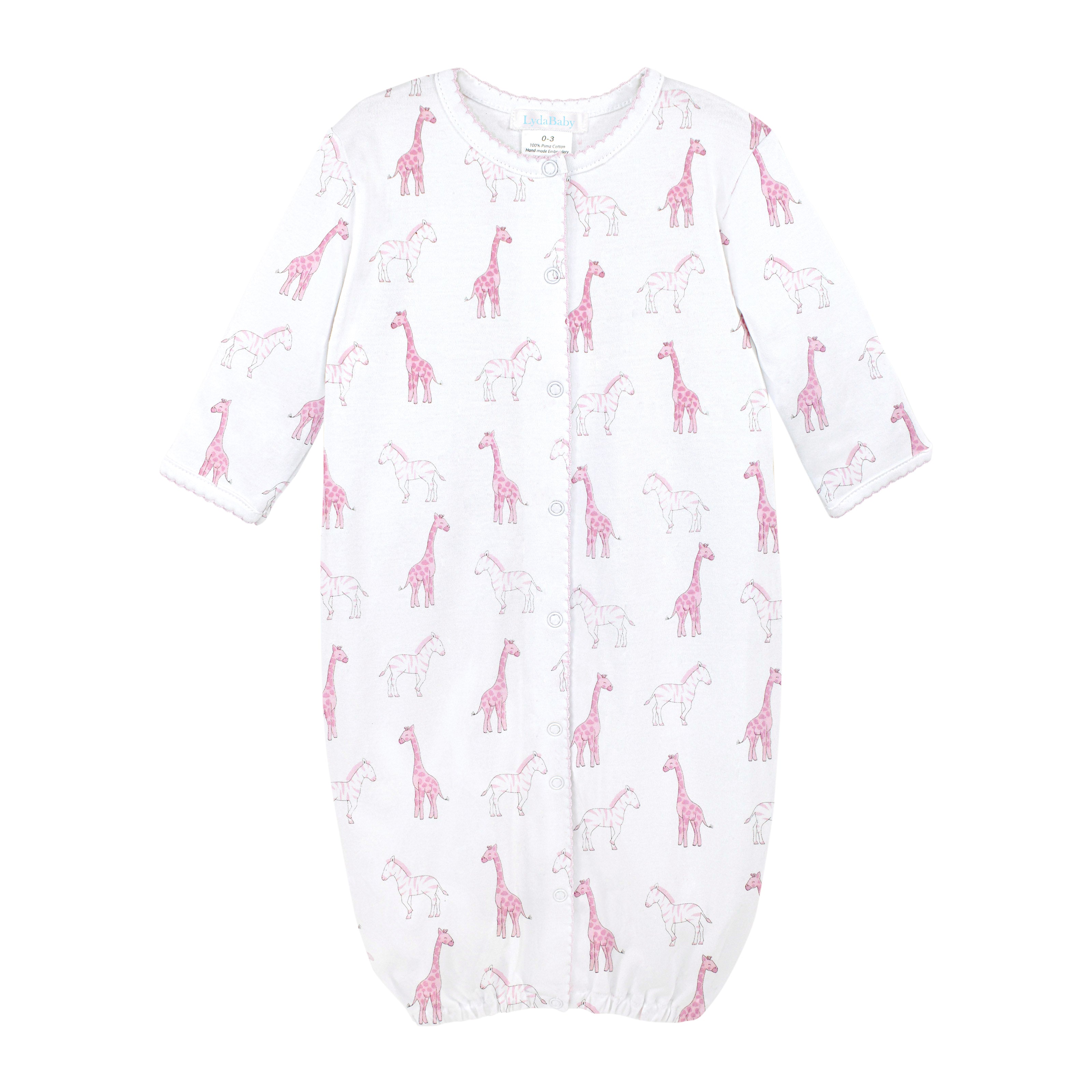  Lovely baby girl converter featuring safari baby print on premium Peruvian Pima cotton — soft, breathable, and gentle on delicate skin.