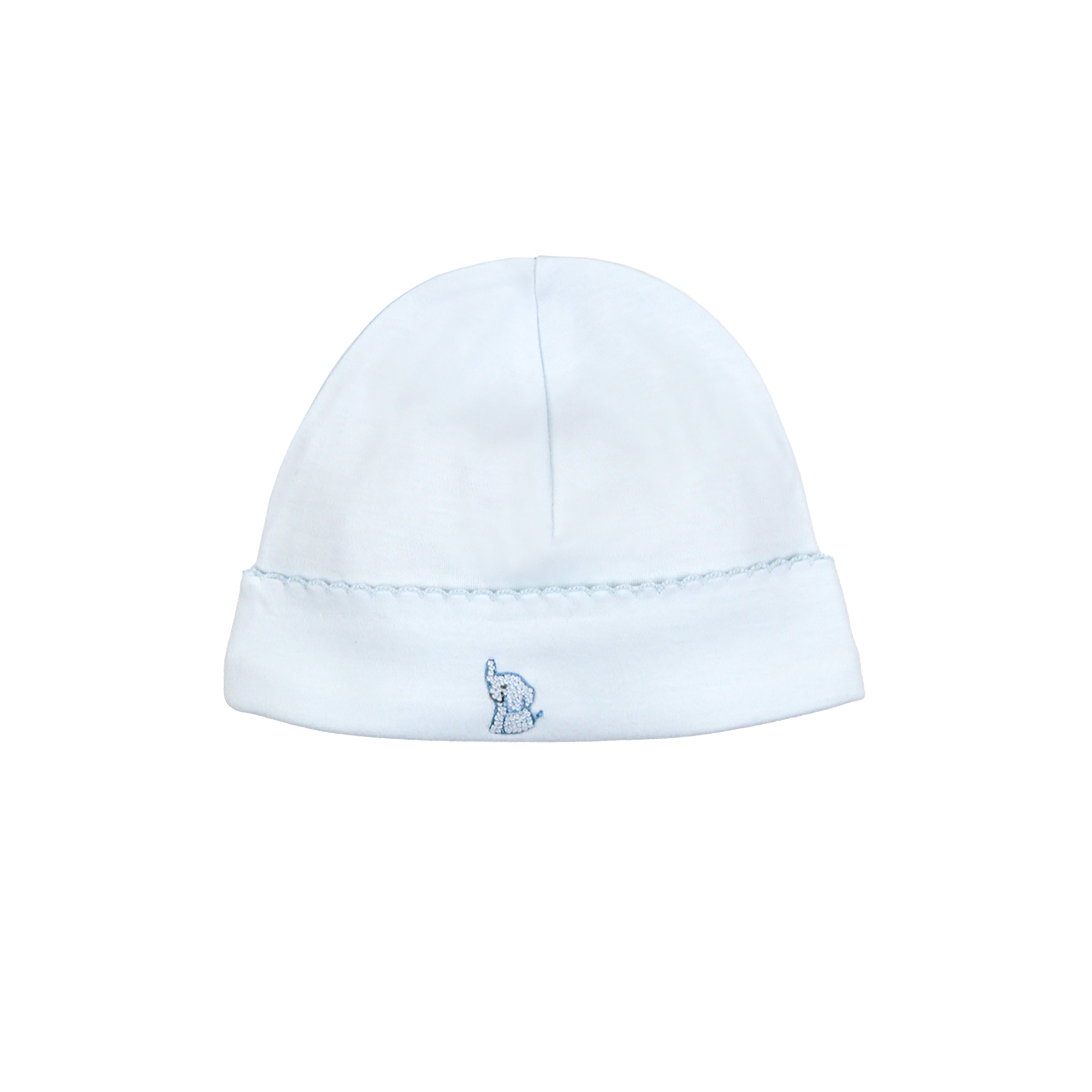  Charming merry go round on the farm hand embroidery on baby boy hat crafted from organic Peruvian Pima cotton — breathable, soft, and skin-friendly.
