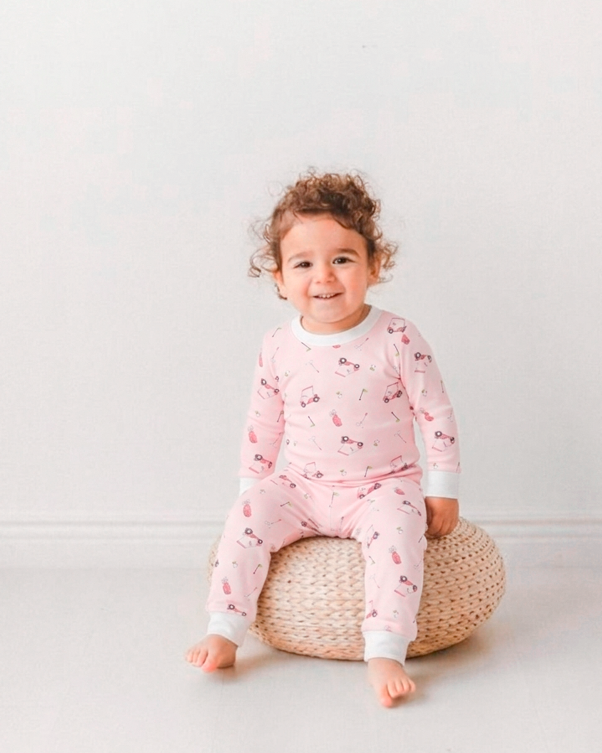 Pink Blue Golf Printed Pajama | Baby Girl