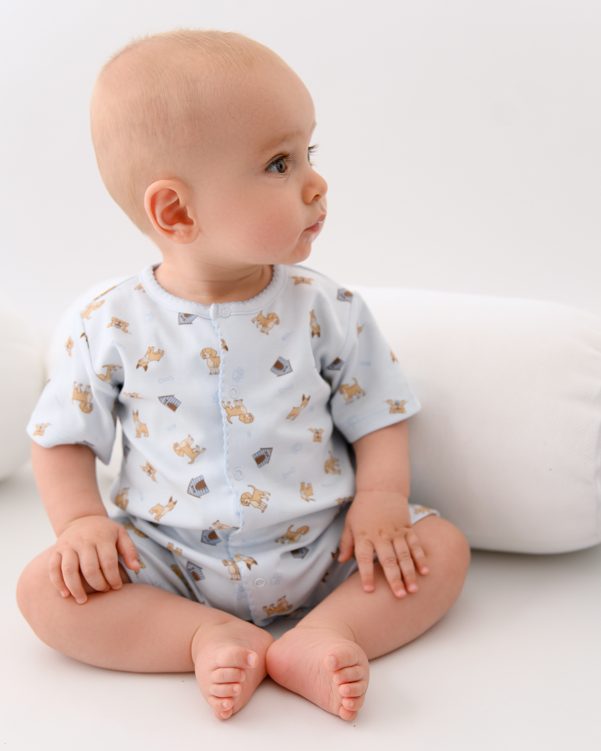 Cute Puppies Printed Romper | Baby Boy