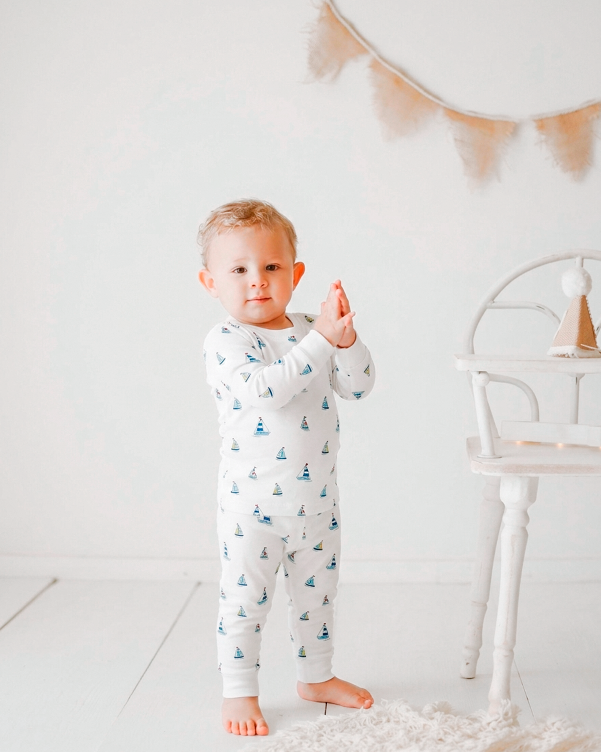 Sailing Boat Printed Pajama | Baby Boy