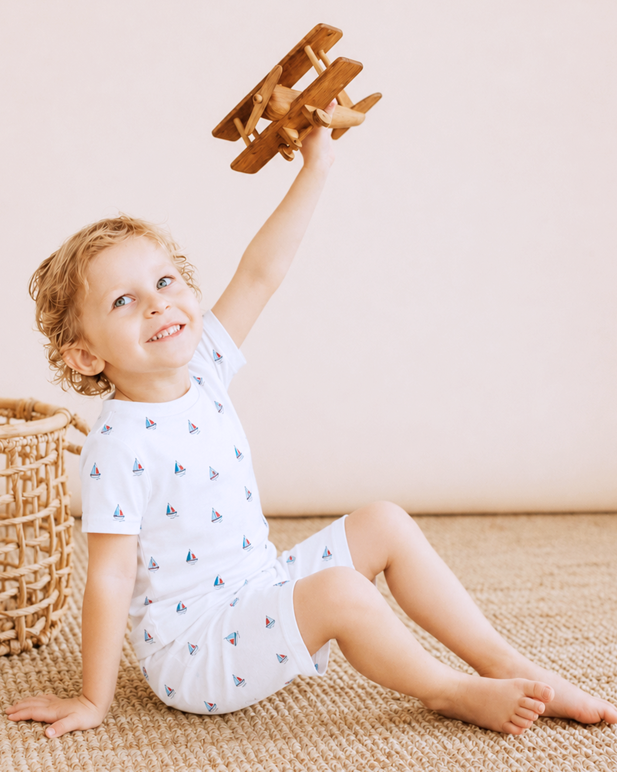 Small Sailboats Printed Pajama | Boy