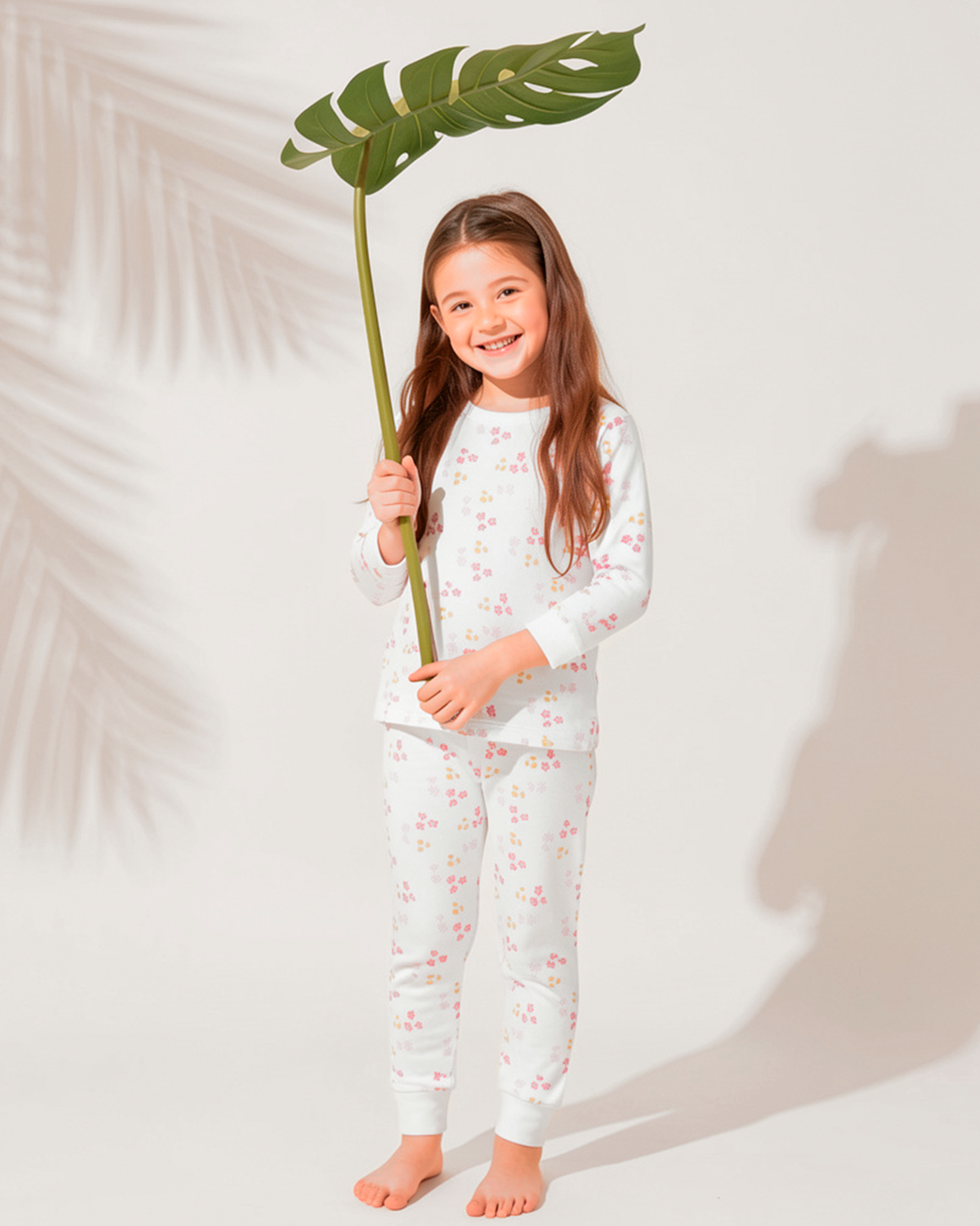 Summer Flowers Printed Pajama | Girl
