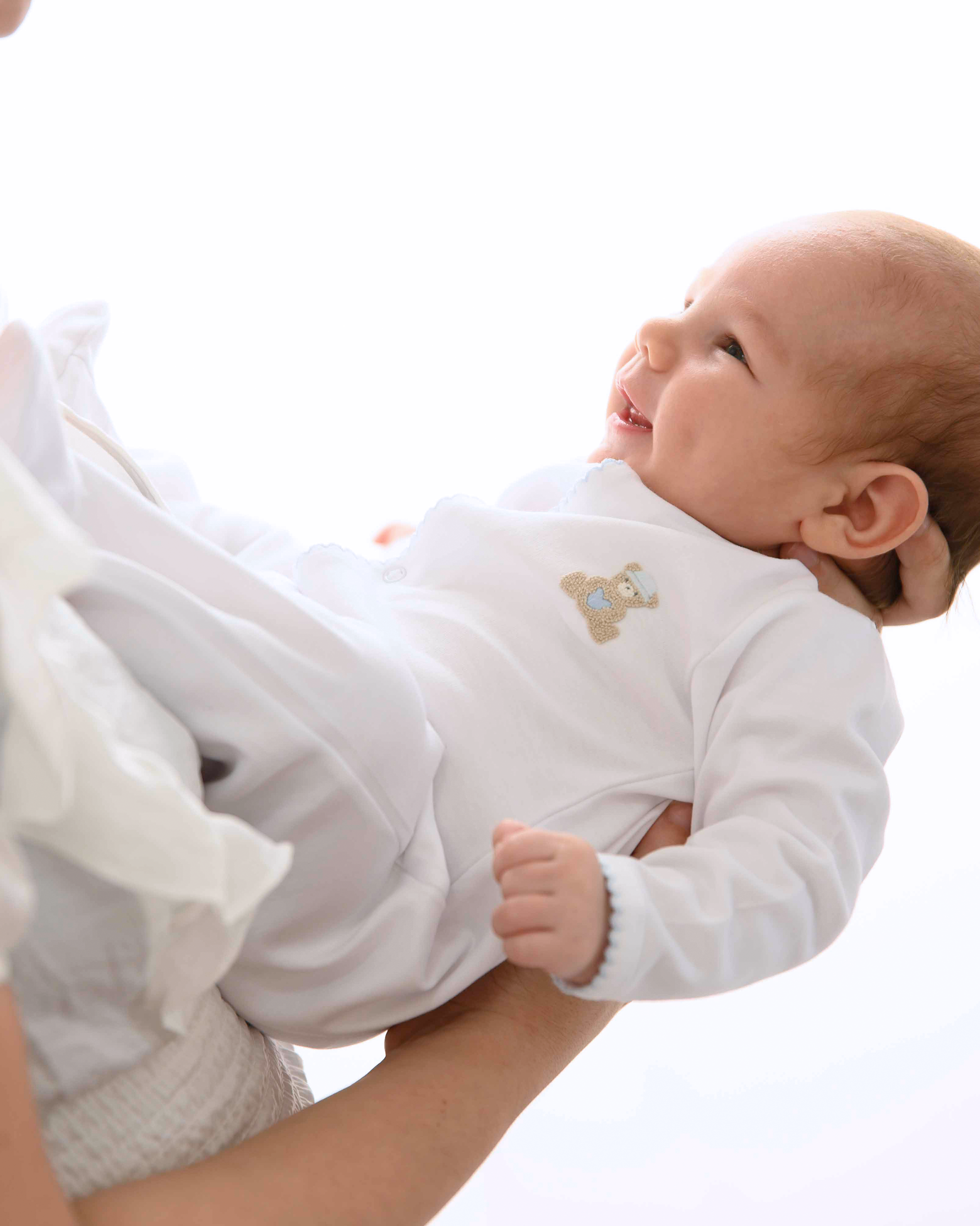 Love Teddy Embroidery Footie | Baby Boy