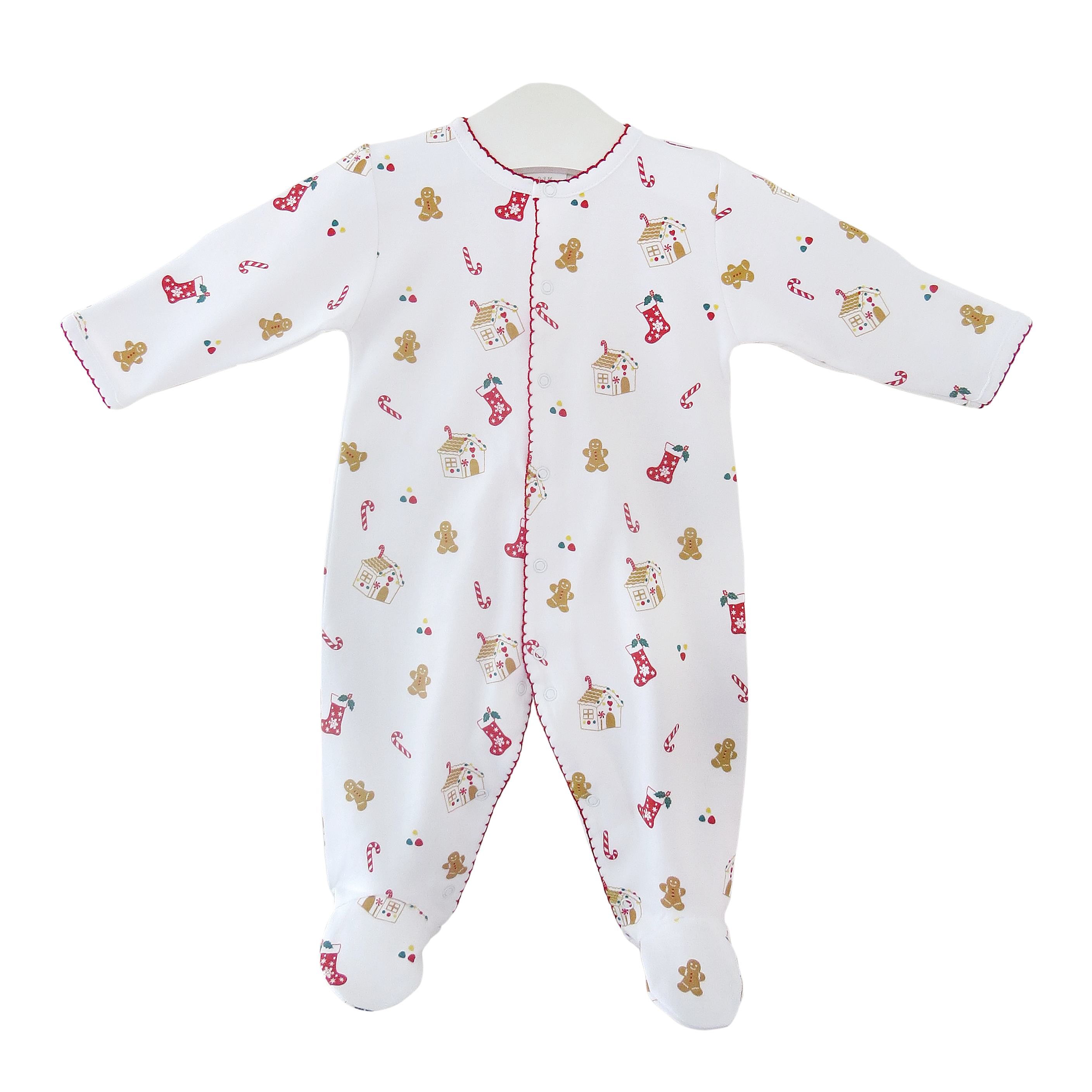 Gingerbread House Printed Footie | Unisex